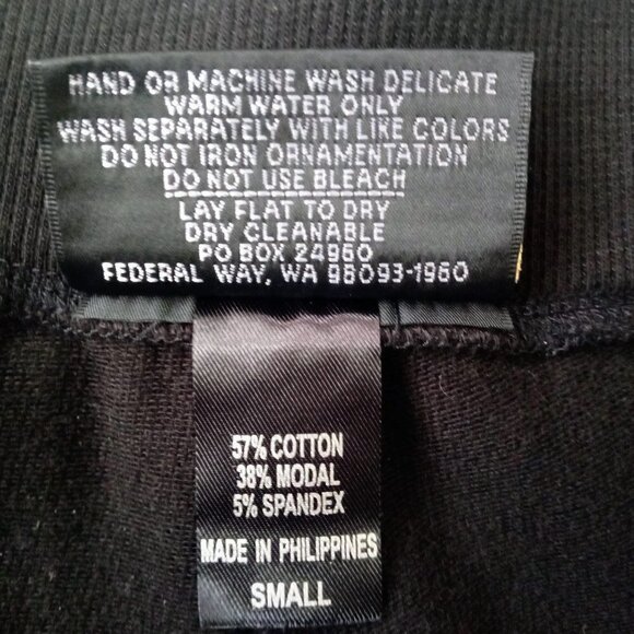 CHRISTINE ALEXANDER WOMEN'S ACTIVE WEAR BLACK YOGA PANTS. SIZE SMALL - Picture 7 of 7